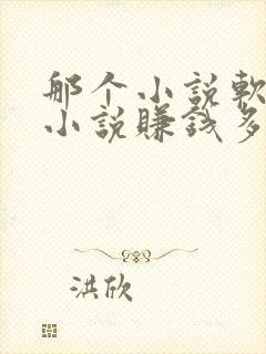 那个小说软件写小说赚钱多