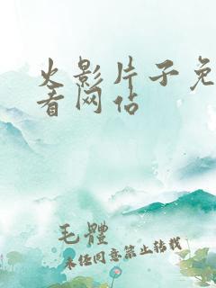 火影片子免费观看网站