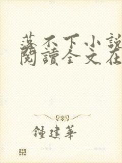 落不下小说免费阅读全文在线阅笔趣