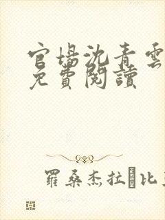 官场沈青云小说免费阅读