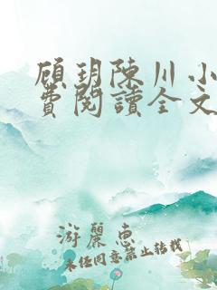 顾玥陈川小说免费阅读全文最新章节