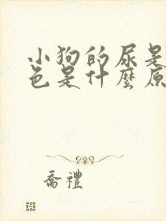 小狗的尿是深褐色是什么原因