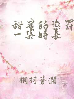 甜蜜的惩罚动漫一集时长