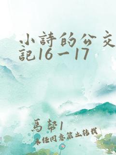 小诗的公交车日记16一17