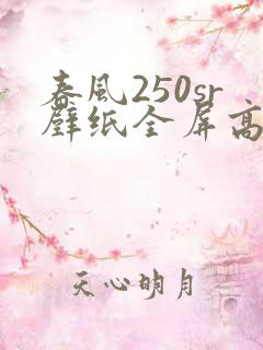 春风250sr壁纸全屏高清4k