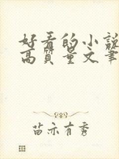 好看的小说现代高质量文笔好的推荐