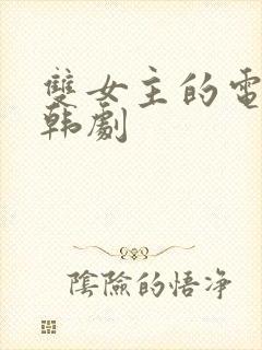 双女主的电视剧韩剧