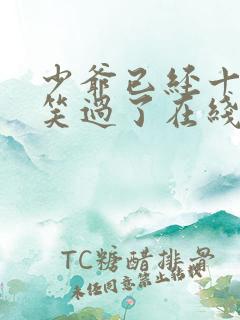 少爷已经十年没笑过了在线阅读