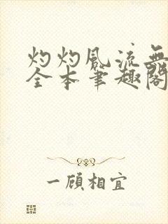 灼灼风流无删减全本笔趣阁