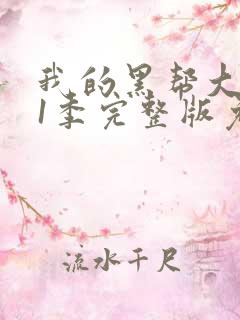 我的黑帮大佬第1季完整版免费观看