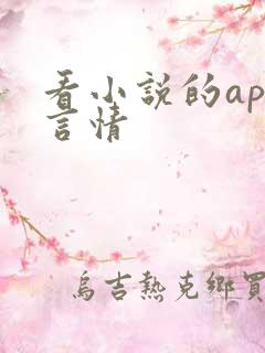 看小说的app言情