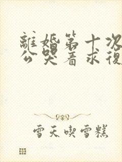 离婚第十次后老公哭着求复婚小说