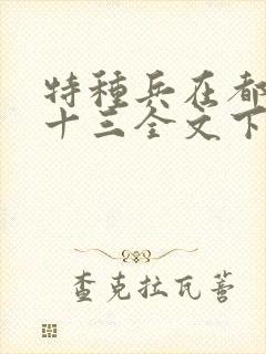 特种兵在都市夜十三全文下载txt