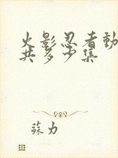 火影忍者动画一共多少集