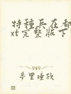 特种兵在都市txt完整版下载