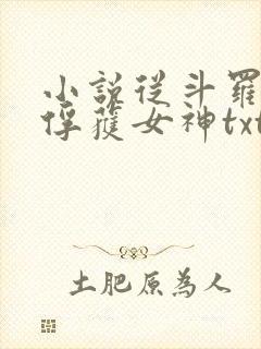 小说从斗罗开始俘获女神txt下载