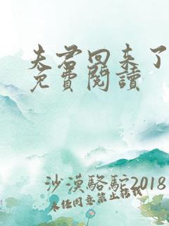 夫君回来了宛娘免费阅读