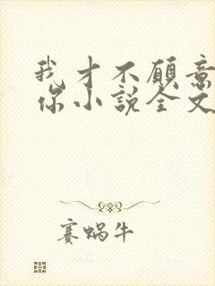 我才不愿意嫁给你小说全文免费阅读