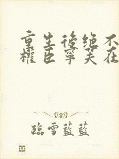 重生后绝不嫁给权臣宁芙在线全文阅读