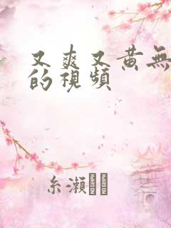 又爽又黄无遮挡的视频