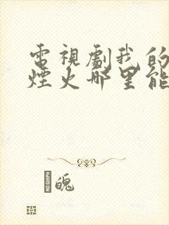 电视剧我的人间烟火哪里能看