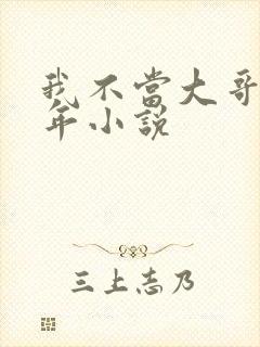我不当大哥好多年小说