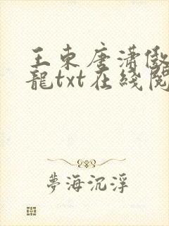 王东唐潇傲世潜龙txt在线阅读