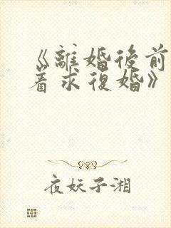 《离婚后前夫哭着求复婚》小说