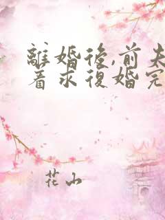 离婚后,前夫哭着求复婚完整版txt