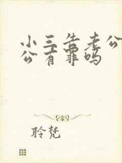 小三告老公,老公有罪吗