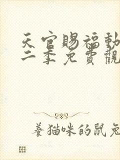 天官赐福动漫第二季免费观看完整版高清