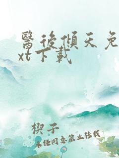 医后倾天免费txt下载