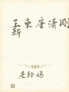 王东唐潇刚刚最新