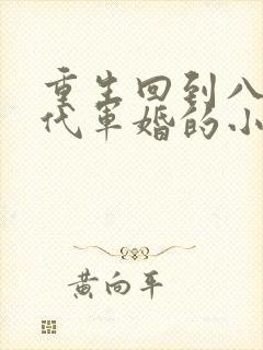 重生回到八零年代军婚的小说