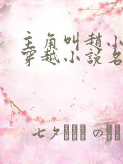 主角叫赵小驴的穿越小说名字