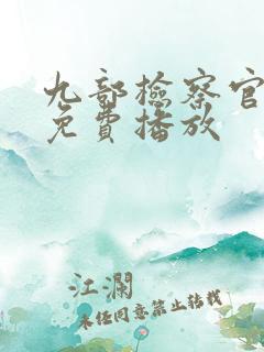 九部检察官全集免费播放