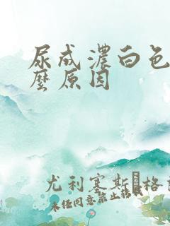 尿成浓白色是什么原因