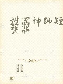 护国神帅短剧完整版