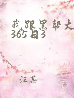 我跟黑帮大佬的365日3