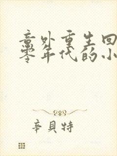 意外重生回到八零年代的小说