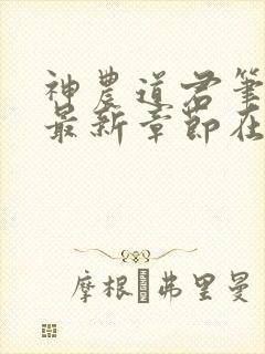 神农道君笔趣阁最新章节在线阅读