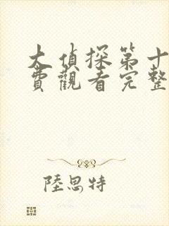 大侦探第十季免费观看完整版高清