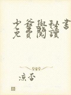 少爷与秘书漫画免费阅读