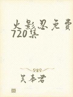 火影忍免费观看720集