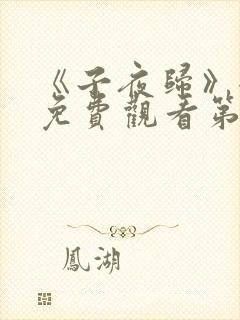 《子夜归》全集免费观看第21集