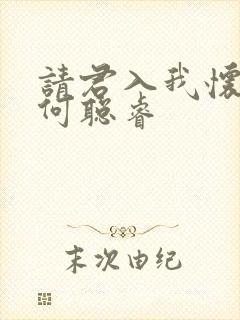 请君入我怀男主何聪睿