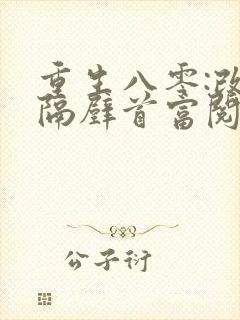 重生八零:改嫁隔壁首富阅读全文