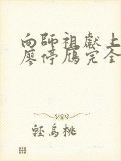 向师祖献上咸鱼廖停雁完全版