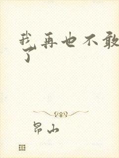 我再也不敢爱你了