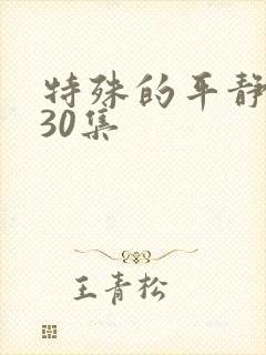特殊的平静短剧30集